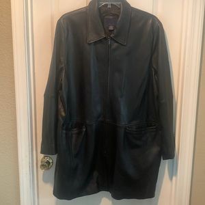 Venezuelan leather coat